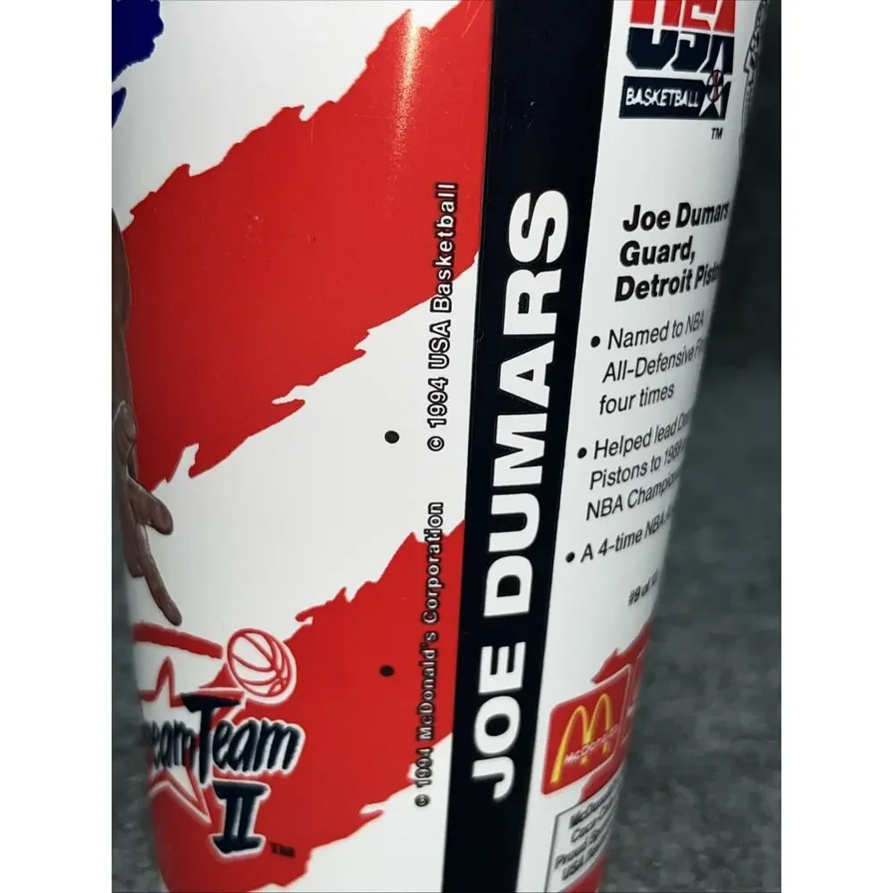 1994 McDonalds Dream Team II USA Cups Lot 10 Kemp Johnson Wilkins Dumars Price